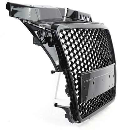 🔥ART.6106 GRIGLIA ANTERIORE A NIDO D’APE NERO LUCIDO PER AUDI A3 8P 2008–2013🔥