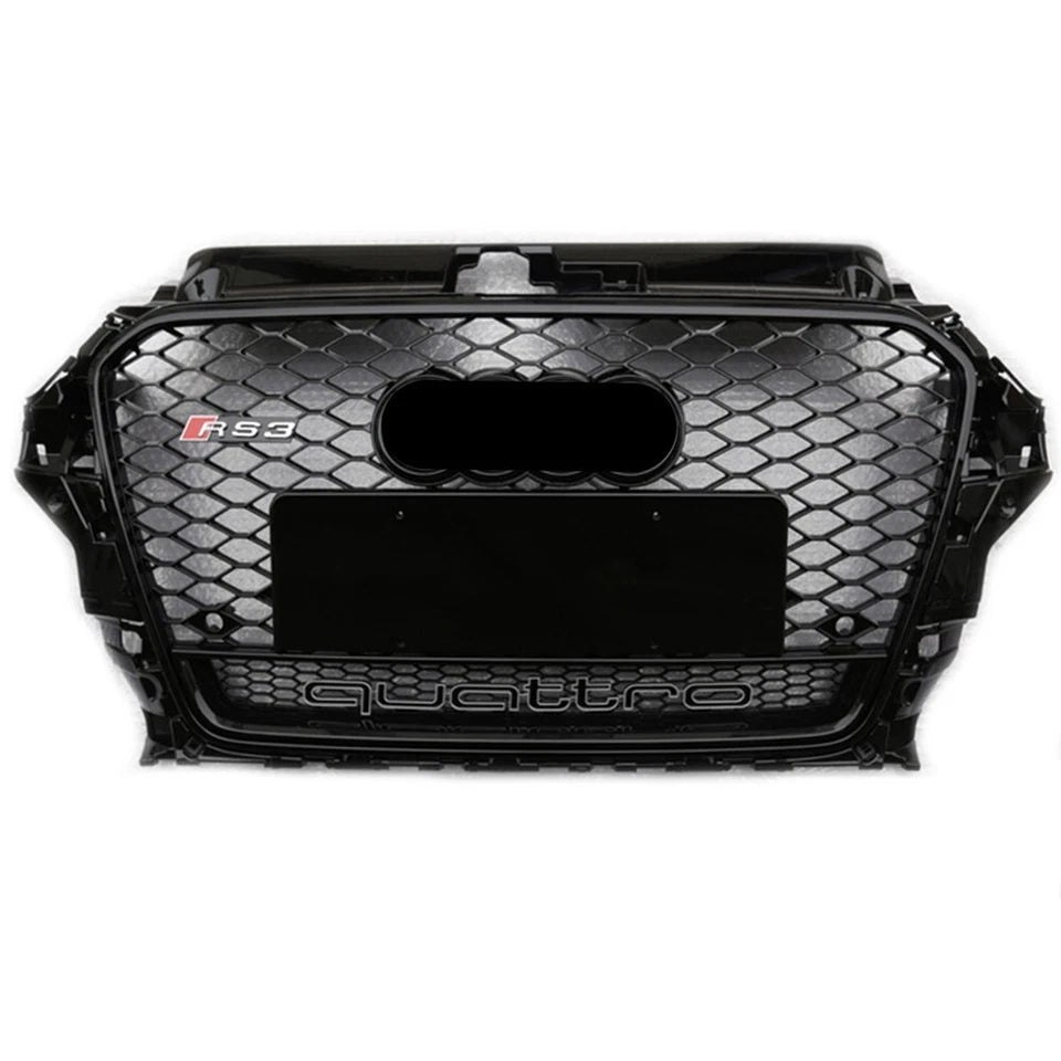 💕ART.6135 GRIGLIA NERA LUCIDA ADATTA PER AUDI A3 8V/S3 2013-2016 LOOK RS3💕