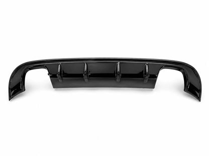SOTTO PARAURTI AUDI A3 8V SEDAN 2012 AL 2015 DIFFUSORE LOOK S3 NERO LUCIDO