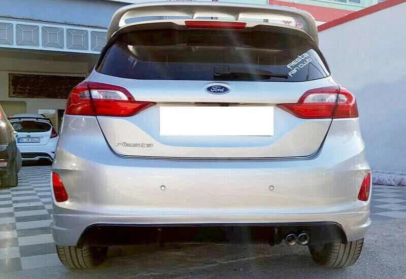 FORD FIESTA MK8 VIII 2017+ SOTTO PARAURTI ST DESIGN DIFFUSORE ABS DOPPIO SCARICO