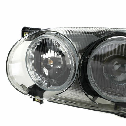 COPPIA FARI ANTERIORI VW GOLF 3 ANGEL EYES VETRO 91-97
