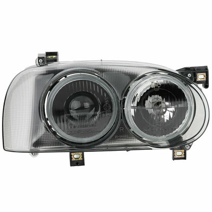 COPPIA FARI ANTERIORI VW GOLF 3 ANGEL EYES VETRO 91-97