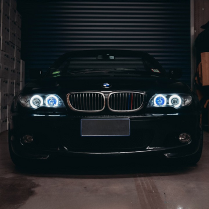 💫ART.7206 FARI "ANGEL EYES" CCFL NERI adatto per BMW E46 Coupe 2003-2006💫