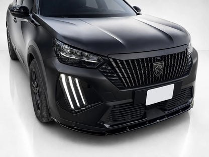 👉Splitter anteriore per Peugeot 2008 MK2 facelift (2023-) ABS nero lucido👈