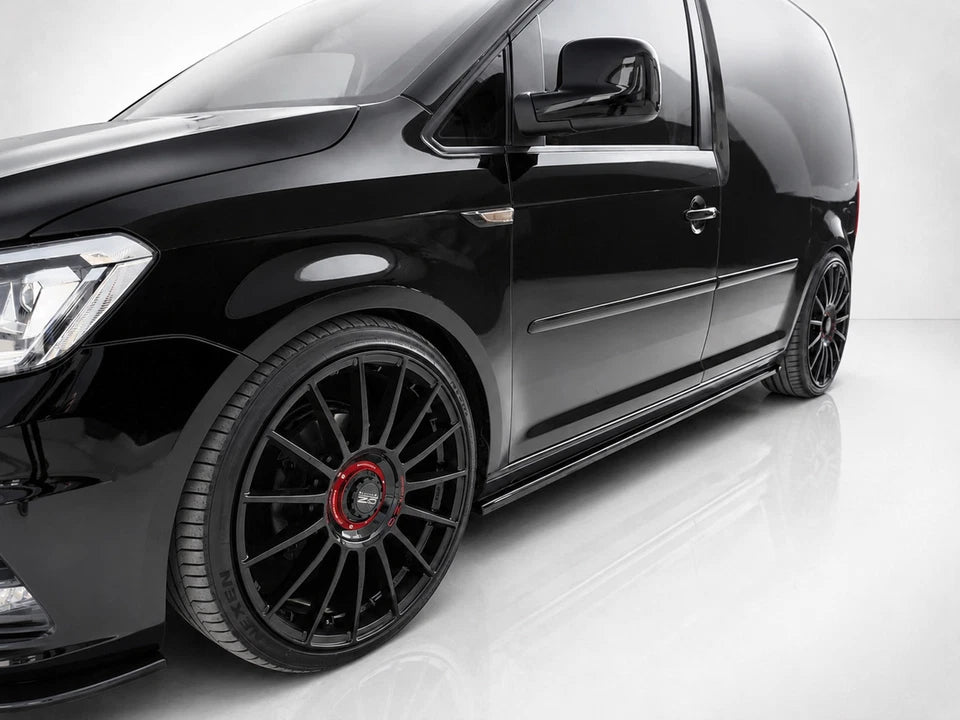 👉Gonne laterali estensioni per Volkswagen Caddy MK4 2015-2020 ABS nero lucido👈