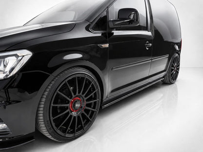 👉Gonne laterali estensioni per Volkswagen Caddy MK4 2015-2020 ABS nero lucido👈