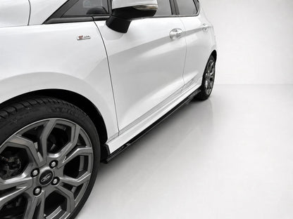 👉MINIGONNE LATERALI FORD FIESTA MK8 ST ST-LINE 2017+ NERO LUCIDO👈