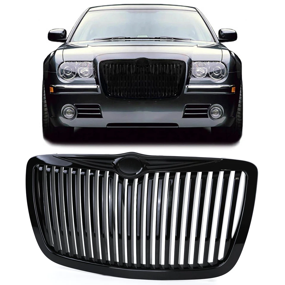 💕Griglia Sportiva Nero Lucido RR Look per Chrysler 300C 04-11💕