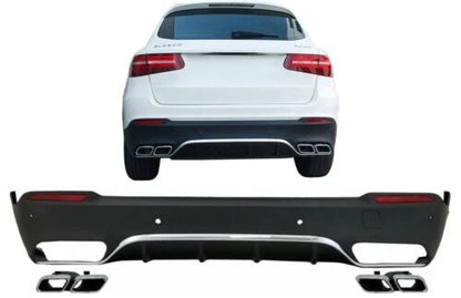 Diffusore di scarico per Mercedes GLC X253 SUV 15-07.19 per pacchetto standard
