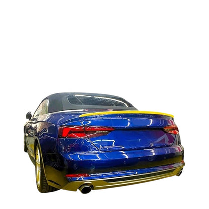💕 Spoiler Nero Lucido per Audi A5 S5 B9 Cabriolet 2017+ | Body Kit Posteriore💕