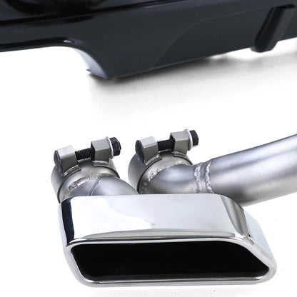 💫Convertitore di Scarico V8 Lucido + Terminale Duplex –Adatto per BMW Serie 5💫