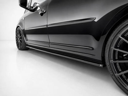 👉Gonne laterali estensioni per Volkswagen Caddy MK4 2015-2020 ABS nero lucido👈