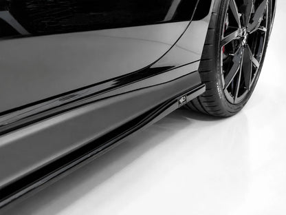 👉Minigonne laterali V.2 per VW Golf Mk8 GTI / GTE / R-Line ABS nero lucido👈