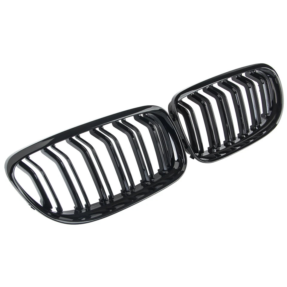 💕 Griglia Anteriore Adatto per BMW Serie 3 E90 E91 LCI 08-12 Nero Lucido 💕