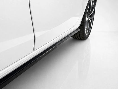👉Gonne Laterali Prolunghe Minigonne ABS Nero Lucido per SEAT Leon Mk4 FR 20+👈