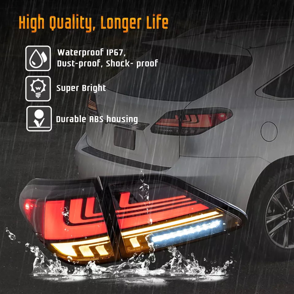 🔥ART.2828 Fanali Posteriori Sequenziali a LED con Lente Rossa per Lexus RX350🔥