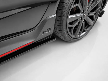 👉Minigonne Laterali Prolunghe Hyundai i20 N N-Line MK3 20- Nero Lucido ABS👈