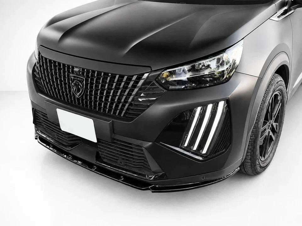 👉Splitter anteriore per Peugeot 2008 MK2 facelift (2023-) ABS nero lucido👈