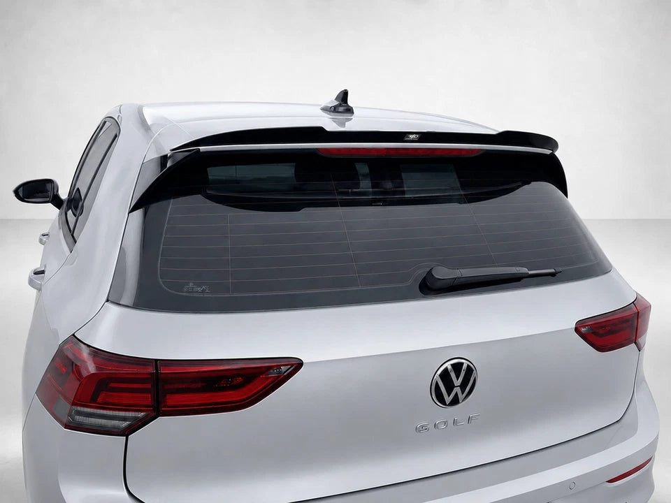 👉Estensione Spoiler Tetto Nero Lucido per VW Golf MK8 Standard / R-Line / GTE👈