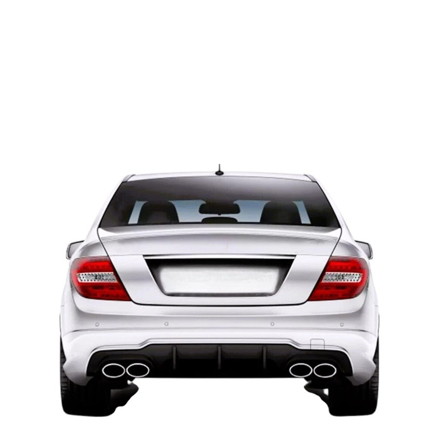 💕 Diffusore Posteriore Nero Lucido per Mercedes C63 AMG W204 2011–2015 💕