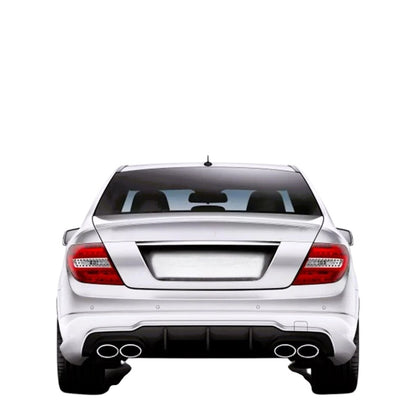 💕 Diffusore Posteriore Nero Lucido per Mercedes C63 AMG W204 2011–2015 💕