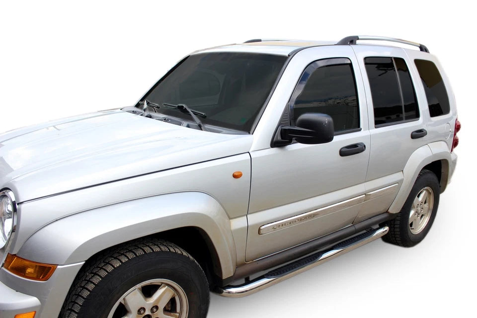 👉ART.10740 Pedane Inox adatto per Jeep Cherokee 2002-2008👈