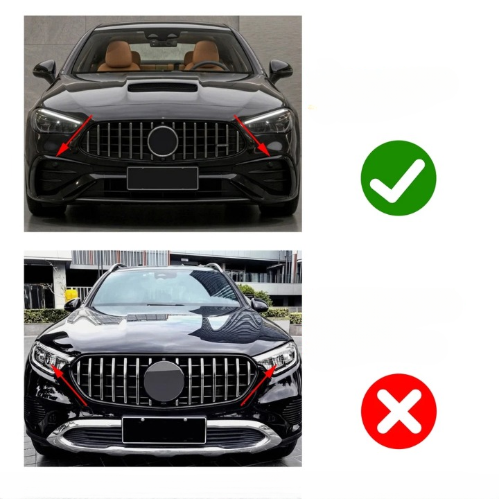💕 Griglia Anteriore Adatto per Mercedes GLC X254 C254 Sport Line 2022 Cromata 💕