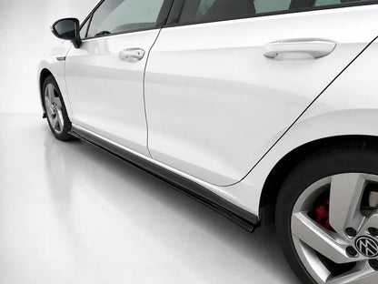 👉Gonne Laterali Estensioni V.1 per VW Golf MK8 GTI GTE R-Line Nero👈