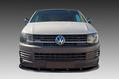 👉Splitter Anteriore Paraurti Standard Nero Lucido Adatto per VW TRANSPORTERT6👈