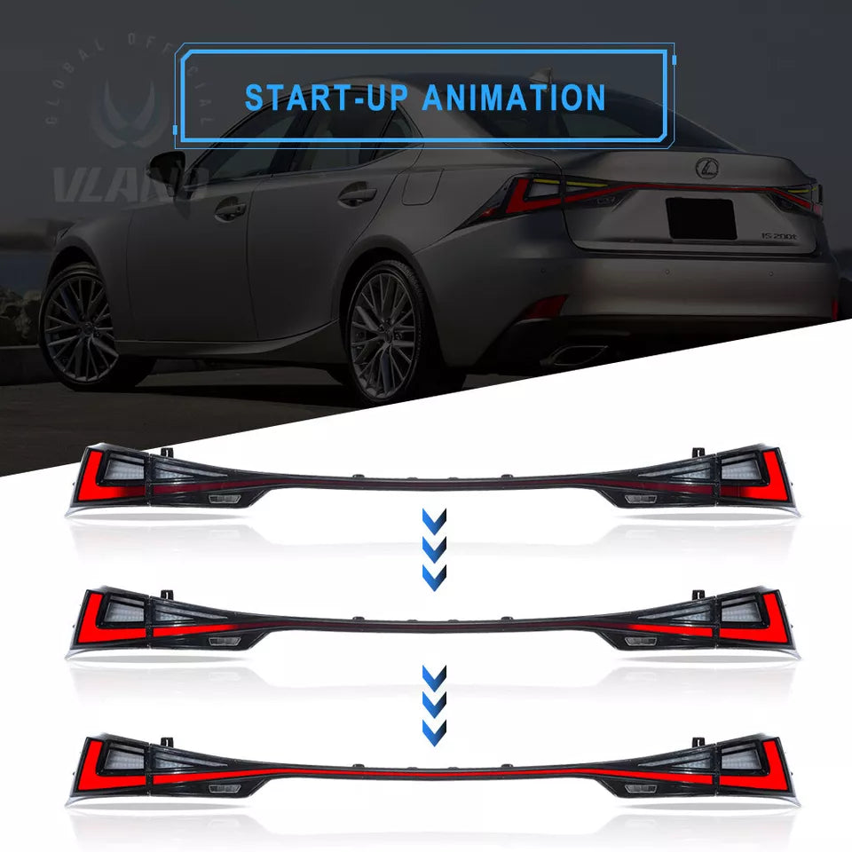 🔥ART.2834 Fanali Posteriori a LED Fumé con Animazione per Lexus IS250 / IS300🔥