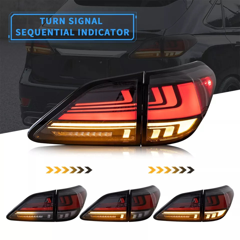 🔥ART.2828 Fanali Posteriori Sequenziali a LED con Lente Rossa per Lexus RX350🔥
