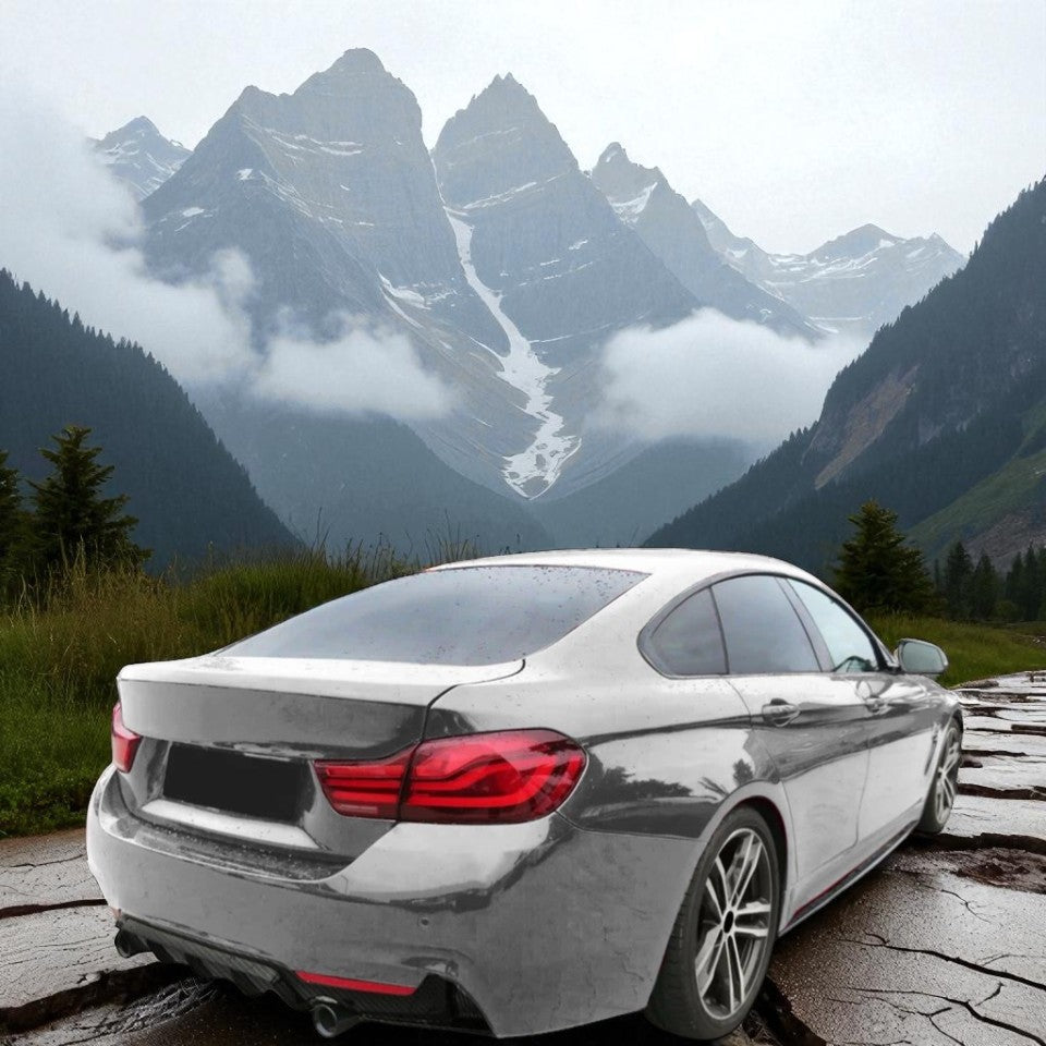 💫Diffusore Posteriore in Carbonio +Terminale di Scarico - Per BMW Serie 4 F32💫