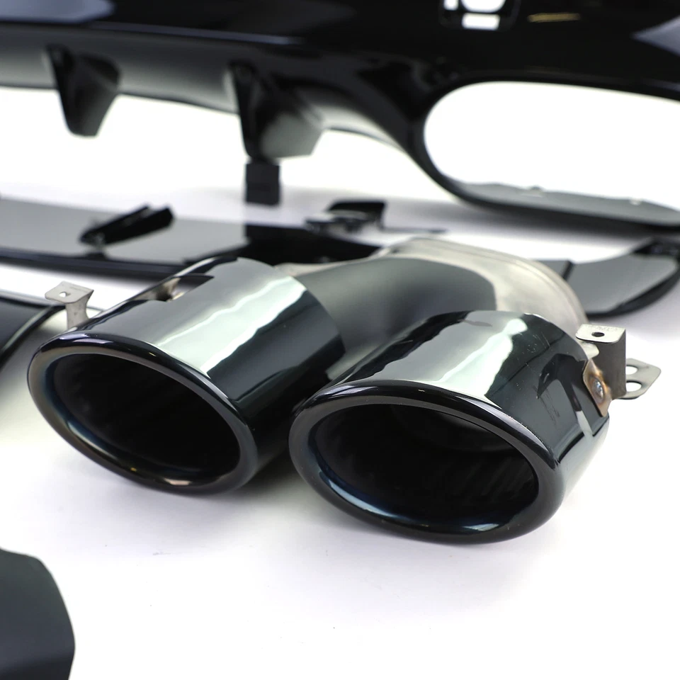💕Diffusore Posteriore Sport con Terminali di Scarico Nero per Mercedes CLA 💕