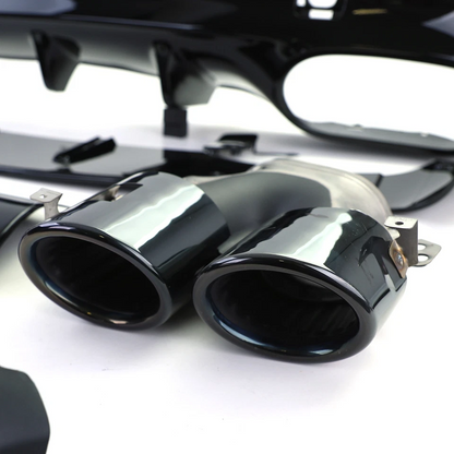💕Diffusore Posteriore Sport con Terminali di Scarico Nero per Mercedes CLA 💕