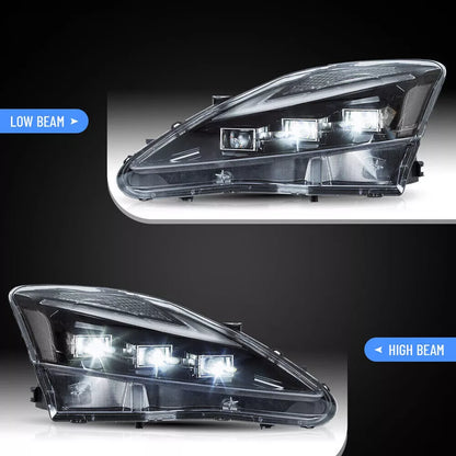 🔥ART.2832 Proiettori Fari LED con DRL per Lexus IS250 / IS350 / ISF(2006–2013🔥