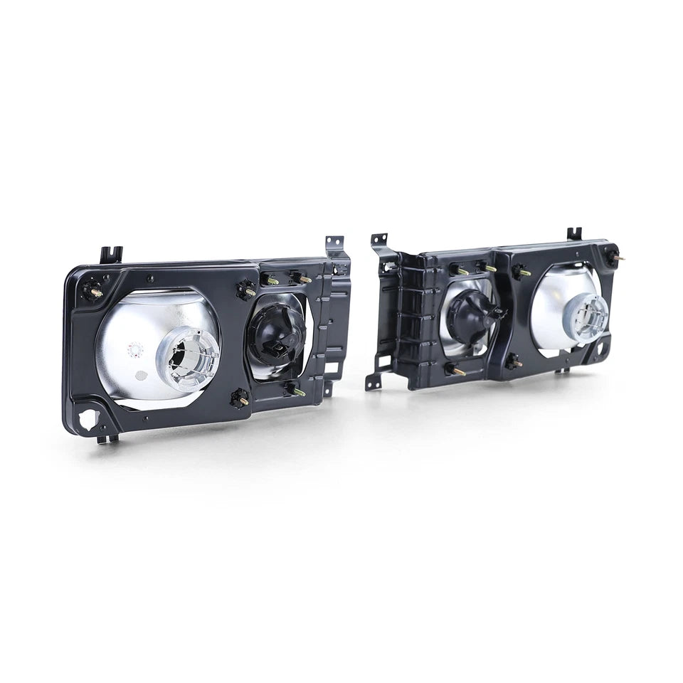 💫Faro Rettangolare Carat con Doppio Faretto Nero Fumé per VW Bus T3 💫