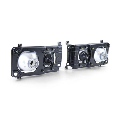 💫Faro Rettangolare Carat con Doppio Faretto Nero Fumé per VW Bus T3 💫