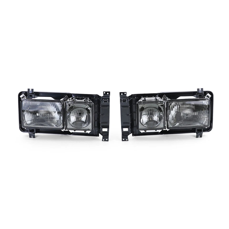💫Faro Rettangolare Carat con Doppio Faretto Nero Fumé per VW Bus T3 💫