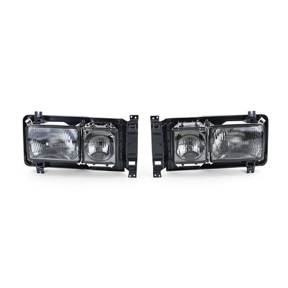 💫Faro Rettangolare Carat con Doppio Faretto Nero Fumé per VW Bus T3 💫