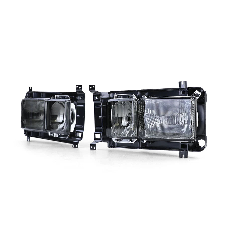 💫Faro Rettangolare Carat con Doppio Faretto Nero Fumé per VW Bus T3 💫