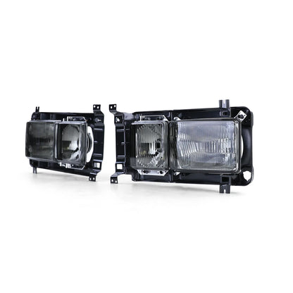 💫Faro Rettangolare Carat con Doppio Faretto Nero Fumé per VW Bus T3 💫