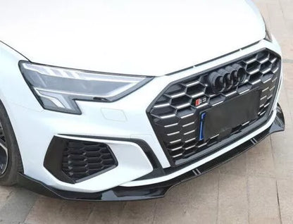 ❄️0629 SPLITTER ADATTO PER AUDI A3 8Y 2020-2024 SLINE NERO LUCIDO❄️