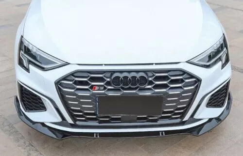 ❄️0629 SPLITTER ADATTO PER AUDI A3 8Y 2020-2024 SLINE NERO LUCIDO❄️