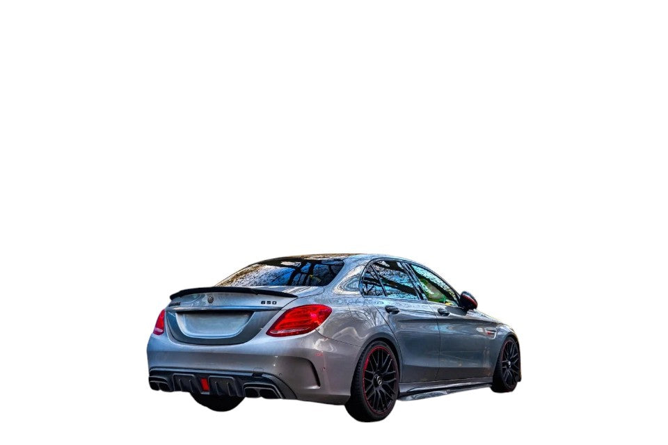 💕 Diffusore Posteriore Nero Lucido Stile Brabus per Mercedes W205 AMG 14–18 💕