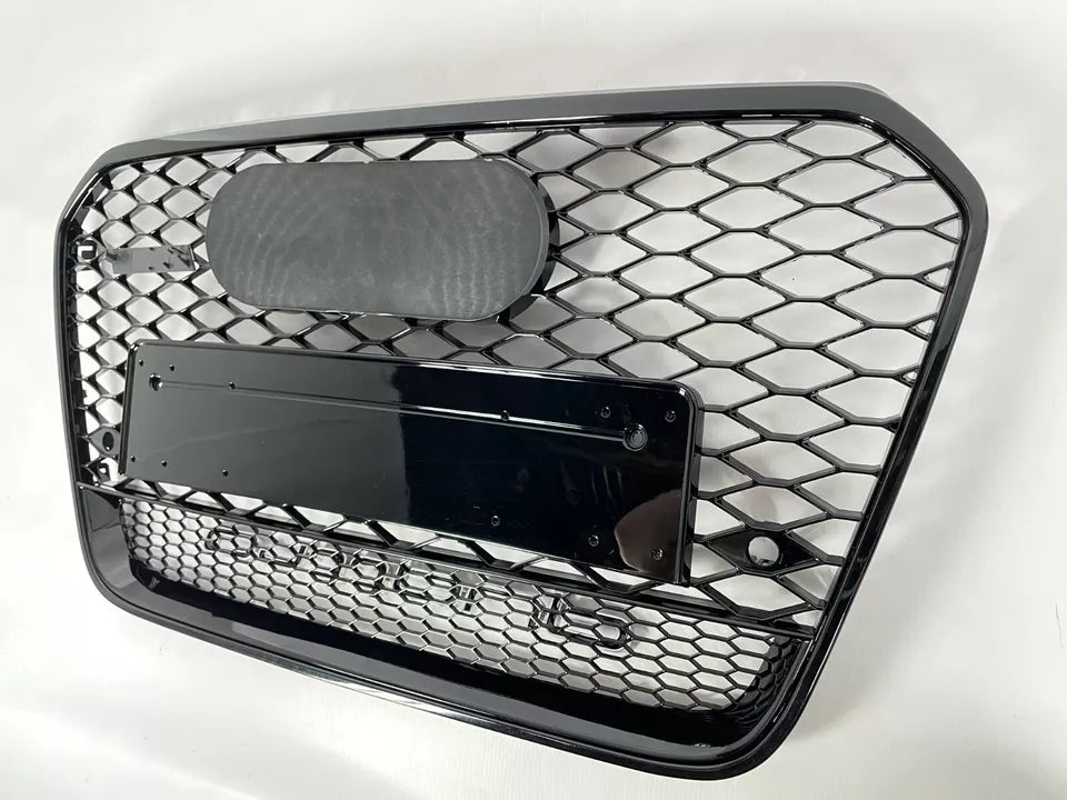 🔥ART.4331 GRIGLIA ANTERIORE NIDO D’APE STILE RS6 QUATTRO NERA PER AUDI A6 C7 🔥