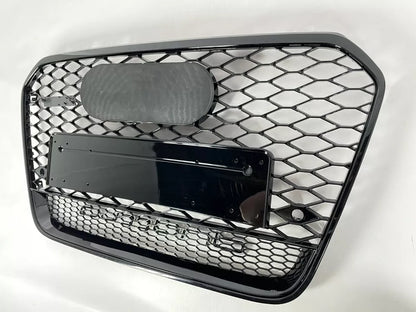 🔥ART.4331 GRIGLIA ANTERIORE NIDO D’APE STILE RS6 QUATTRO NERA PER AUDI A6 C7 🔥
