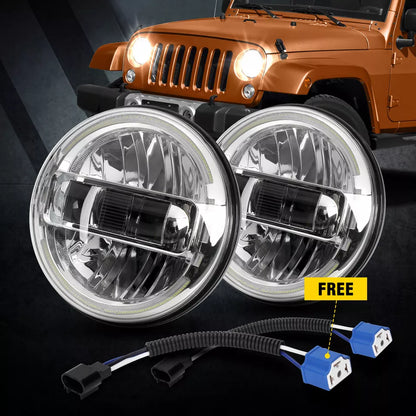 🔥Coppia Fari LED – Jeep Wrangler JK / TJ / CJ🔥
