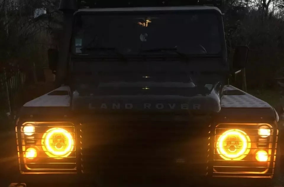 🔥Coppia Fari LED 7" – Hummer H1 / H2 – Land Rover Defender🔥