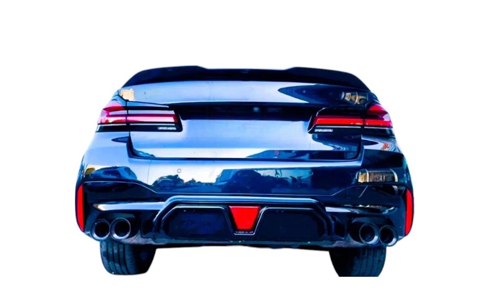 💕 Diffusore Posteriore Nero Lucido 4 Uscite LED BMW G30 M Sport 2018–2020 💕