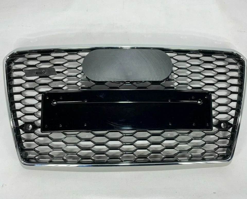 🔥ART.4337 GRIGLIA ANTERIORE NIDO D’APE STILE RS7 CROMATA NERA PER AUDI A7 4G🔥